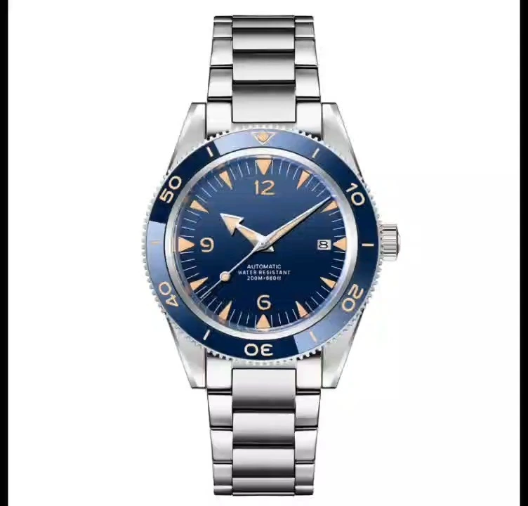 Seiral NH35 Automatic Movement 200M Waterproof  Bi-Direction 60 Clicks Ceramic Bezel Mens Dive Watchesstainless steel strap watches 1