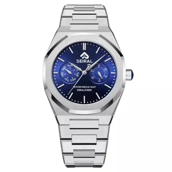 High quality quartz men stainless steel watches, sapphire glass watch ,10ATM watchproof men Simple fashion popular stainless steel men watch 1