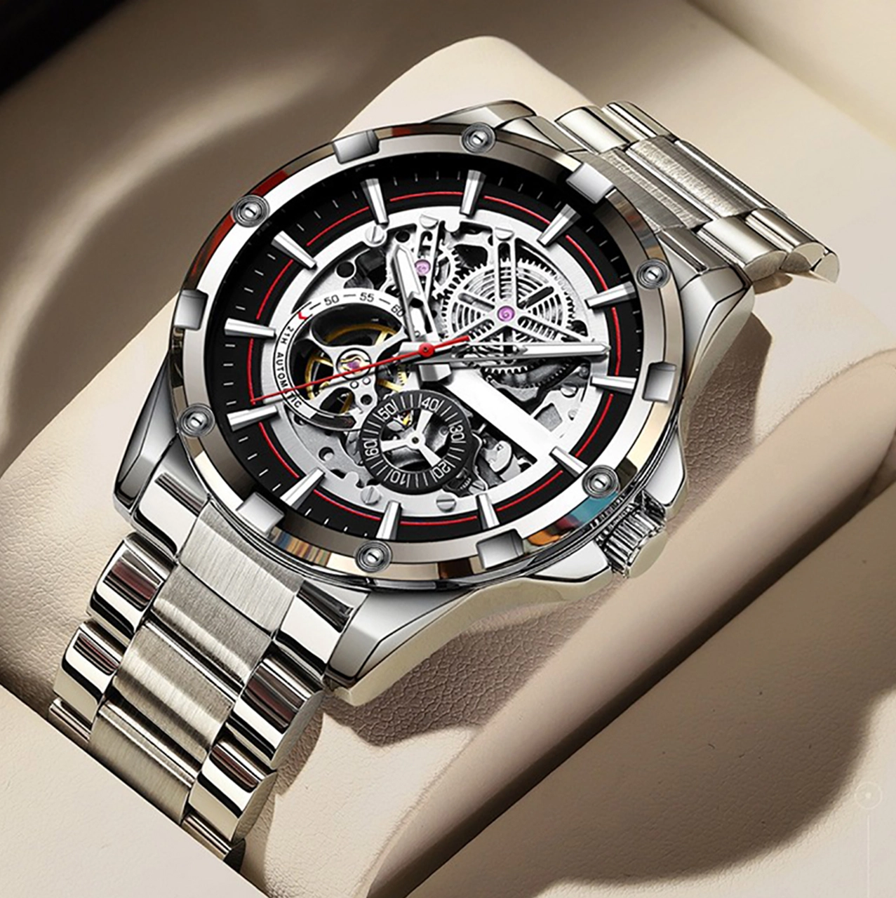 OEM Black Steel Watches for Mens SEIRAL Men 5