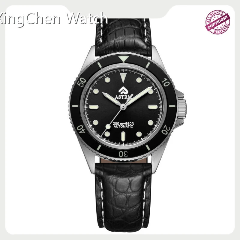 Black Stainless Steel Automatic Watch SEIRAL Brand XC6106G Men/women 1