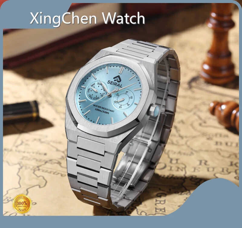 Wholesale Stainless Steel Black Quartz Watch SEIRAL Brand 1