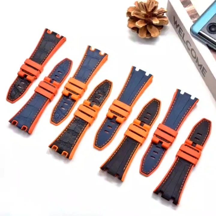 Silicone watch strap watch factory high quality watch strap similar AP silicone strap from Shenzhen watch factory watch supplier watch company strap factory OEM watch factory oem watch strap 1