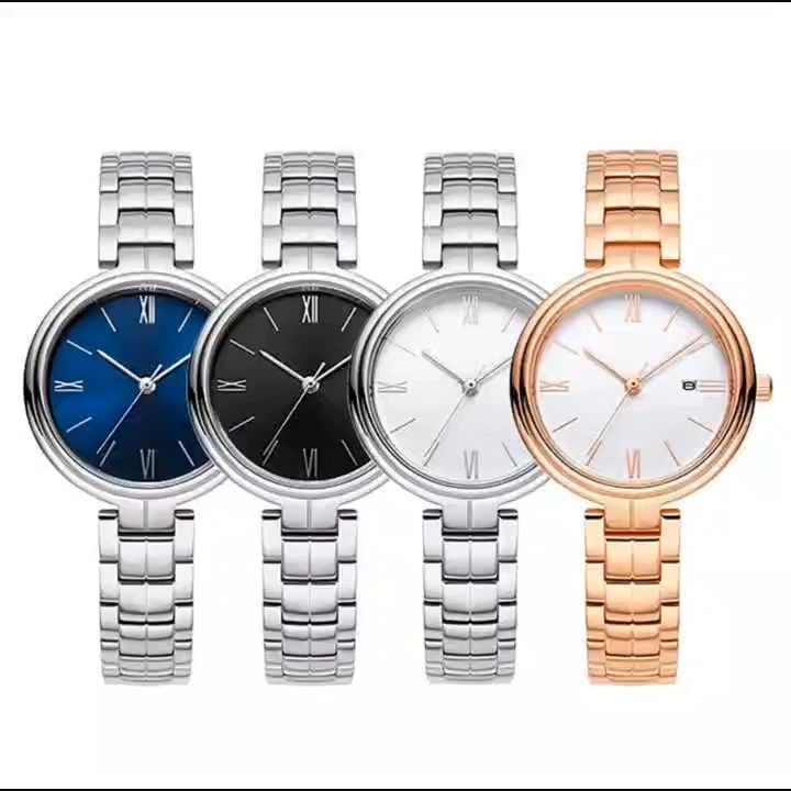 Fashion women quartz watch sapphire glass high quality rose gold stainless steel strap watches simple dial weomen stainless steel watch OEM watch company watch made supphire from Shenzhen of China 1