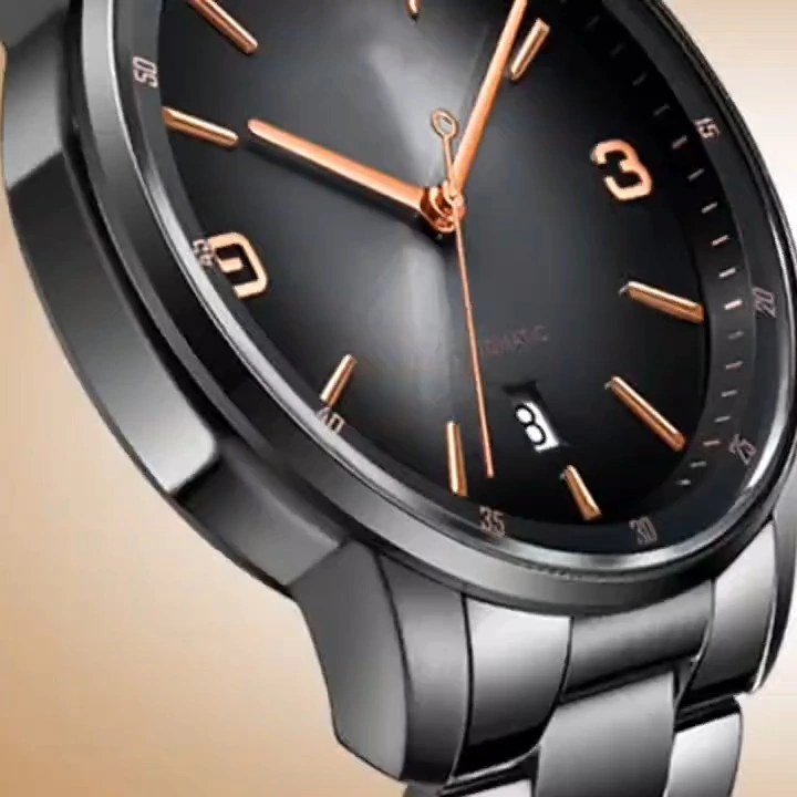 Araic dial sun dial high quality sport men stainless steel watch automaic mechanical watch black sports men watch oem stainless steel watch factory shenzhen watch factory 1