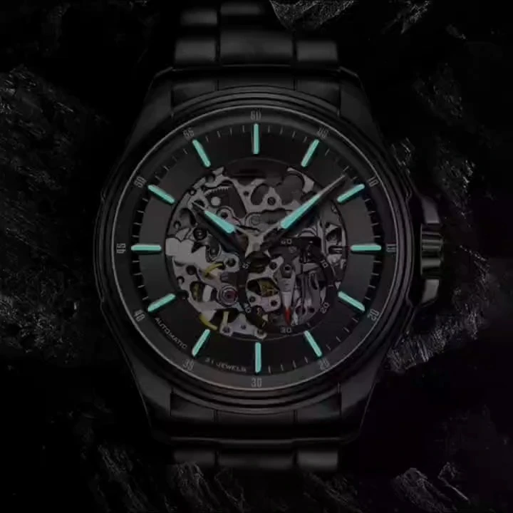High quality hollow dial of the watch men stainless steel watch company OEM shenzhen stainless steel watch company Manufacturer Best Watch Manufacturer 1