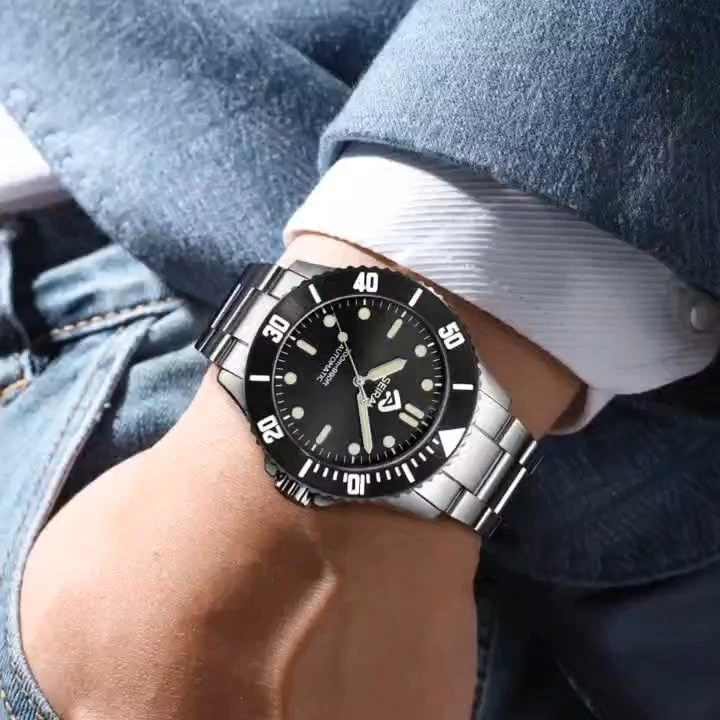 Blackdrowner 30ATM swimming men stainless steel men watch high qulity strong BGW 9 blue luminous men watch supplire shenzhen watch Best Chinese Watch Manufacturers 1