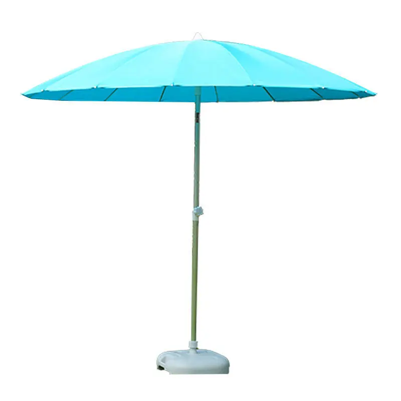 Beach Tilt Umbrella 16 Panels Inclinable Rainbow Color BU1941 1