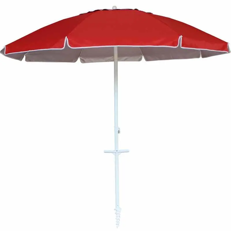 Alu beach umbrella with tilt with anchor with with tassel   BU1928-1 1