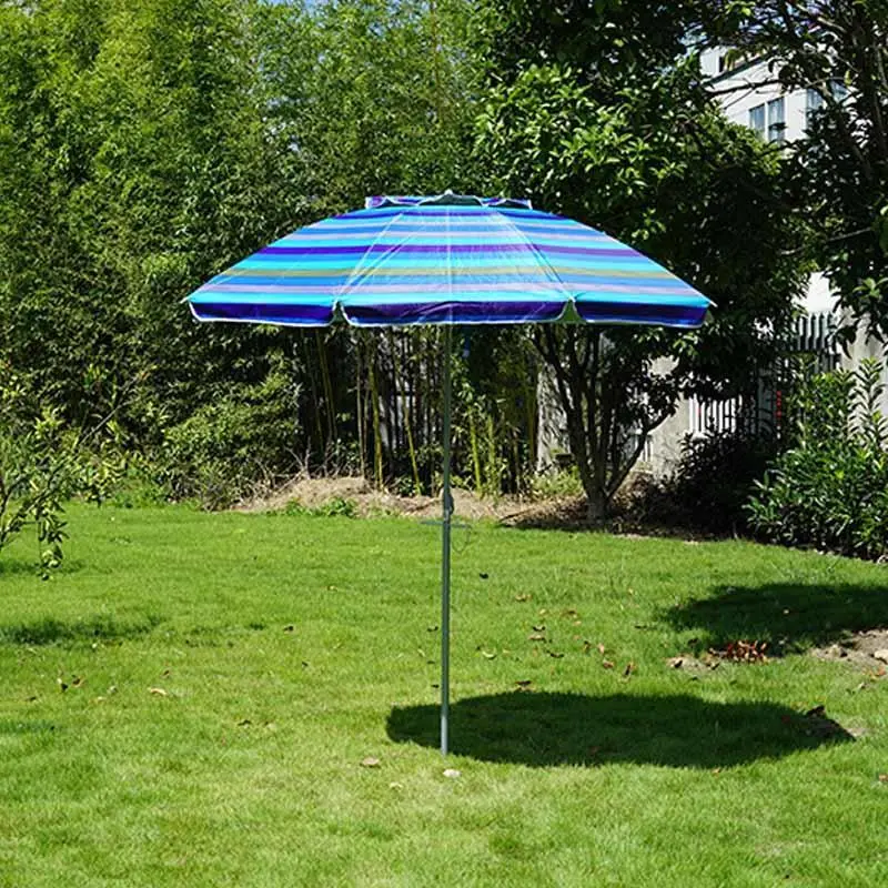Steel Beach Umbrella With Anchor Inclinable BU1927 1