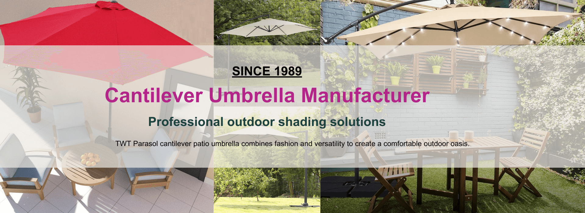 Since 2012Cantilever Umbrella  Manufacturer