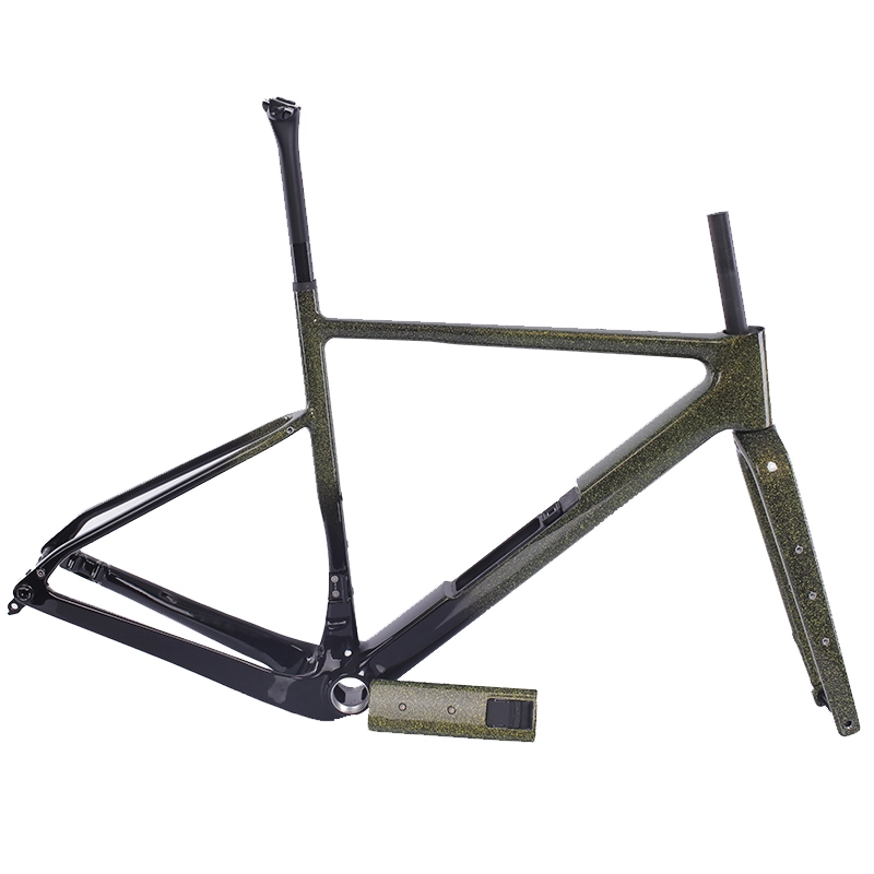 2024 New Designed UDH Hanger Fully Internal Cable Routing Full Carbon Gravel Bike Frame FM296 1