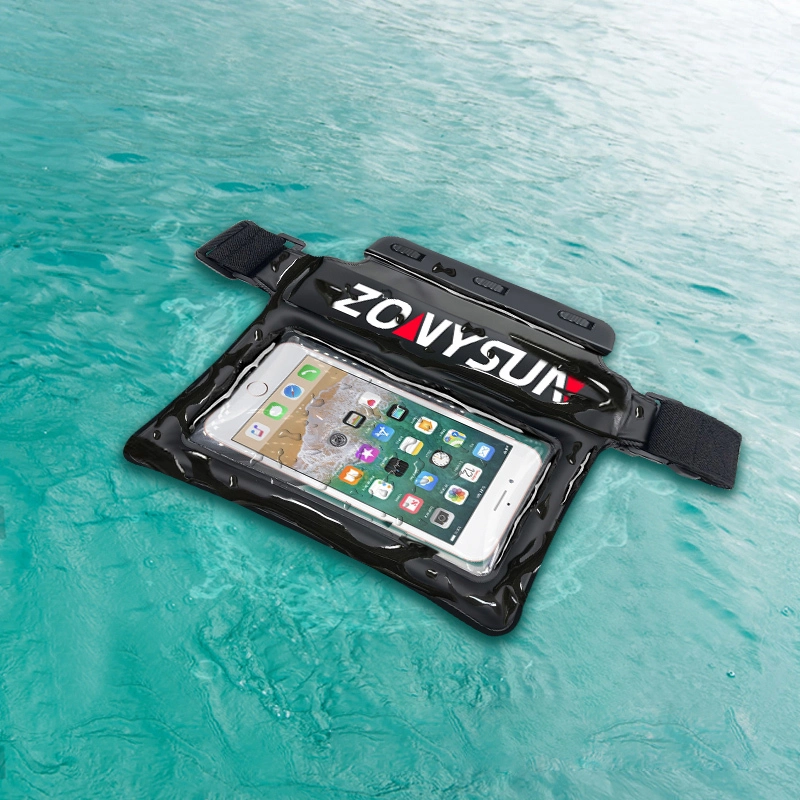 100% Waterproof Floating Waist Pouch Custom LOGO maloʻo kelepona ʻeke ʻeke pūhaka wai no ka ʻauʻau kai. 1