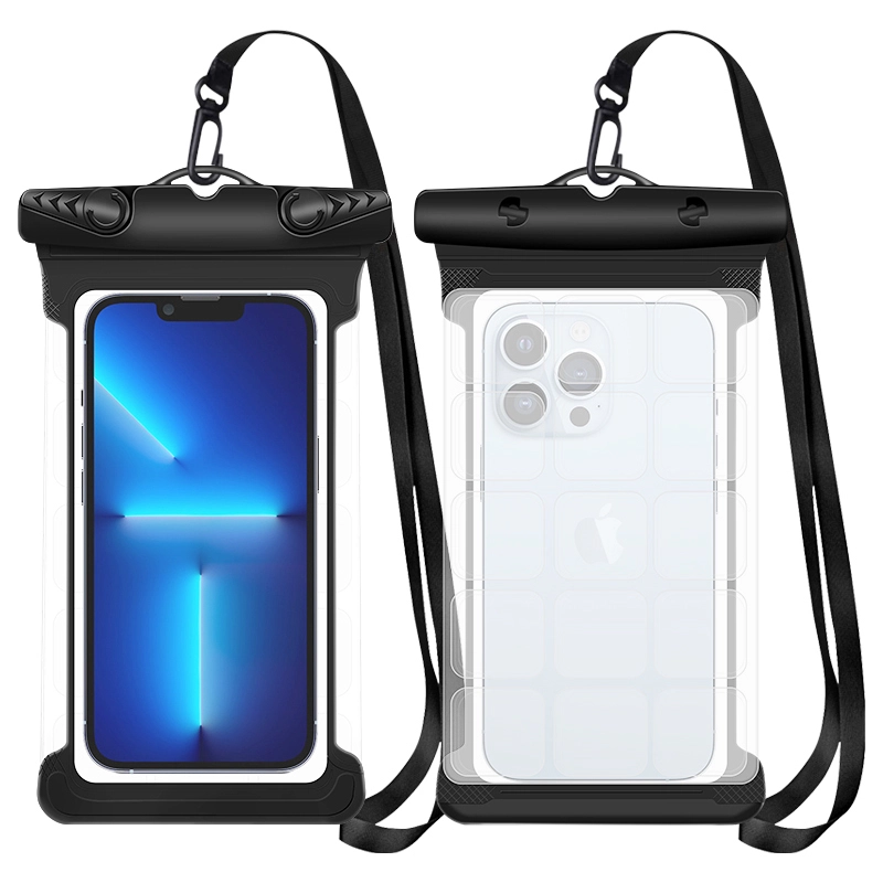 New Exclusive Design Wholesale Waterproof Phone Case Pouch Ma lalo o ka wai maloo ʻeke me ke kaula ʻāʻī no ka ʻauʻau pāʻani kahakai. 1