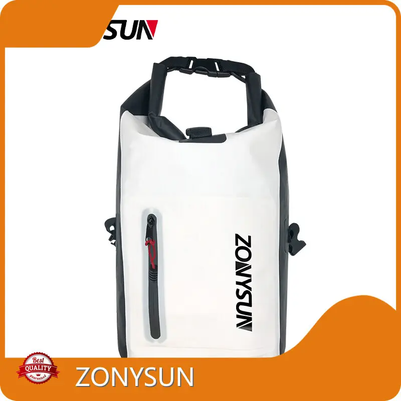 ʻEleʻele ʻeleʻele ʻekeʻeke wai ʻeleʻele PVC 500D Tarpaulin DB1025 ʻeleʻele wai ʻeleʻele Backpack hana 1