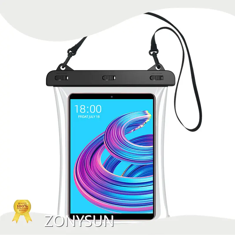 ʻO ZONYSUN Brand Waterproof Ipad Pouch Supplier0.3mm Environmental PVC+ABS no Iphone WB1073 1