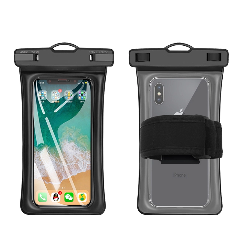 IPX8 Waterproof Phone Pouch Floating Universal TPU Material Phone Case With Arm Band for Travel Holiday Beach 1