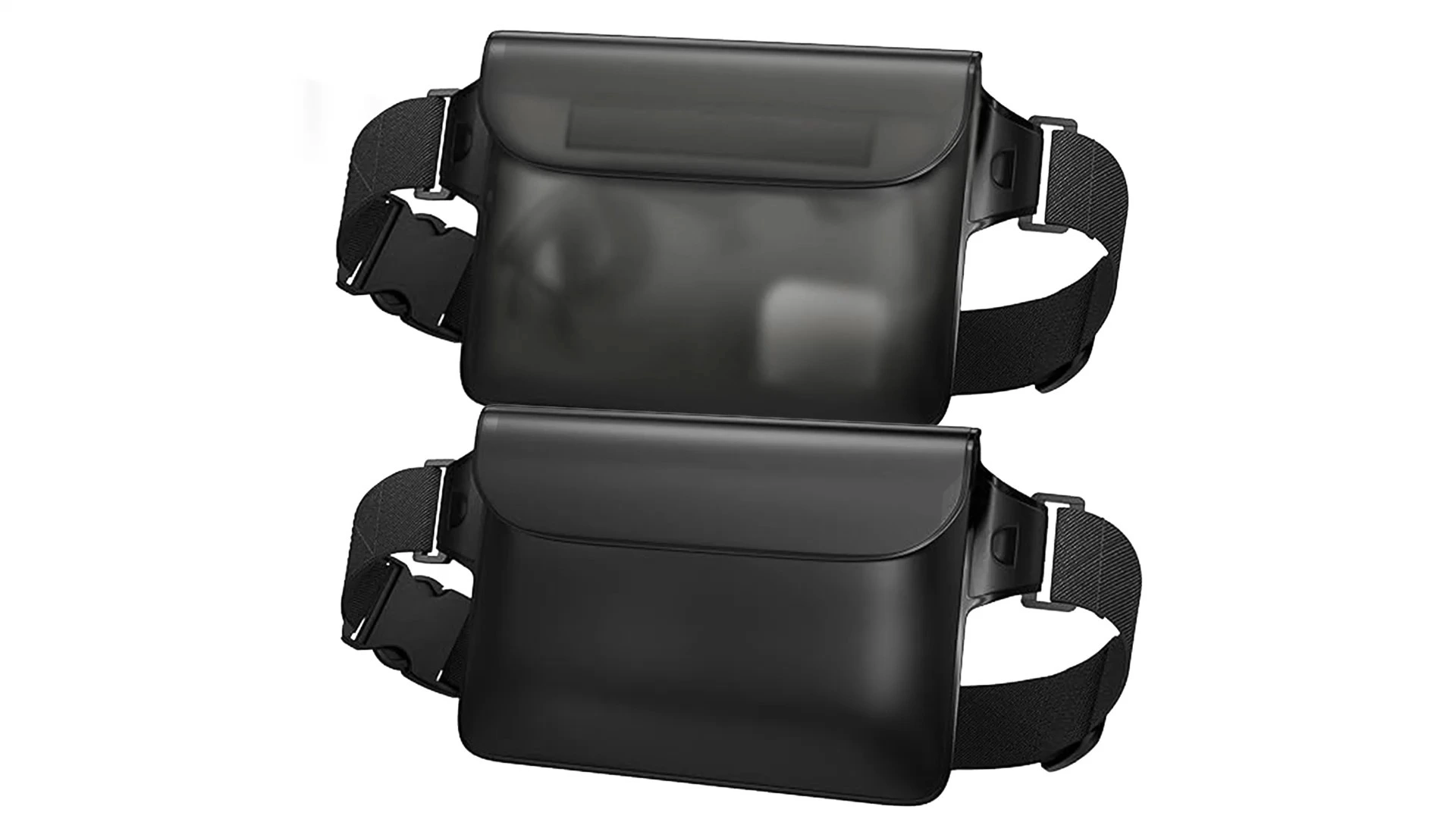 ʻEke pūhaka pale wai ʻo TPU Material Waterproof Fanny Pack me ke kaula poʻohiwi hiki ke hoʻololi ʻia no ka holo ʻana i ka heʻenalu. 1