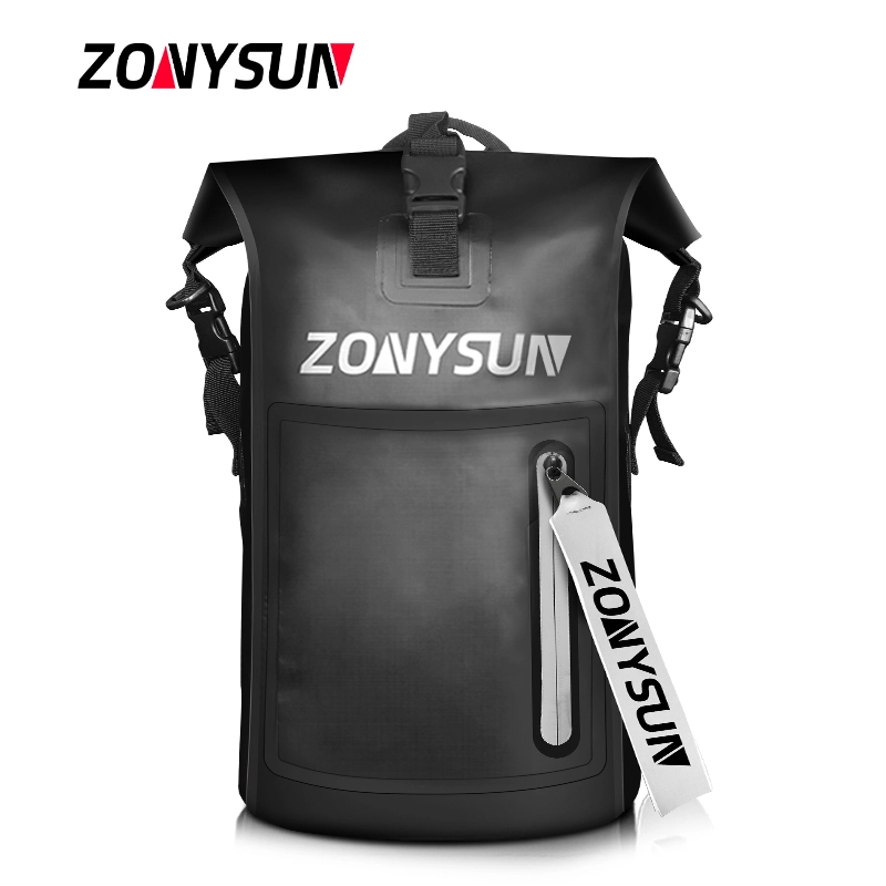 Kaʻahele Pvc Reflective Article Waterproof Back Pack a me ka ʻeke maloʻo kayak Hiking i hoʻopilikino ʻia LOGO Foldable Waterproof Back Pack 1