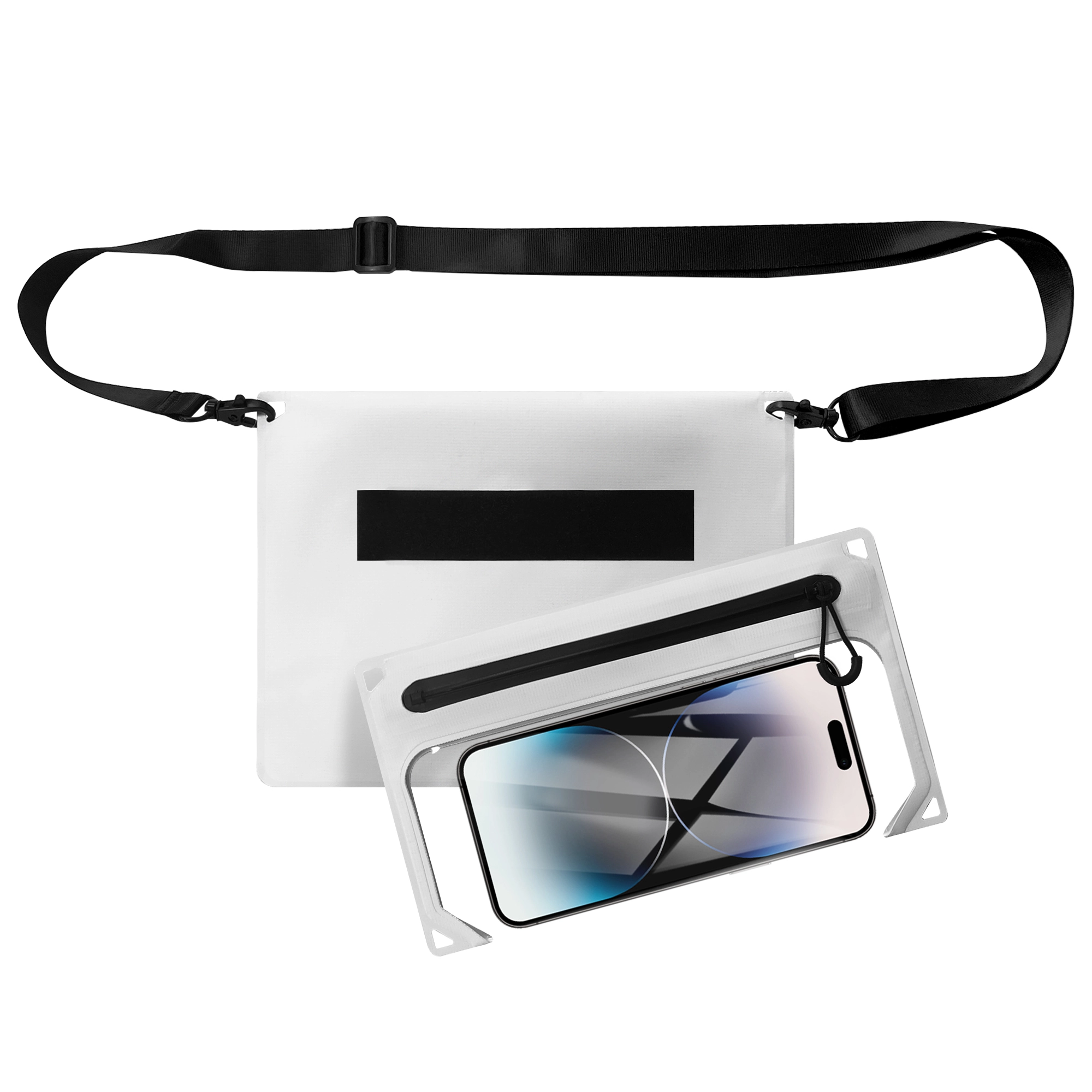 Kumu kūʻai kūʻokoʻa PVC Material Fanny Pack Me Waterproof Zipper Waterproof Touch Sensitive Phone Pouch No ka hoʻohana ʻana i kēlā me kēia lā 1