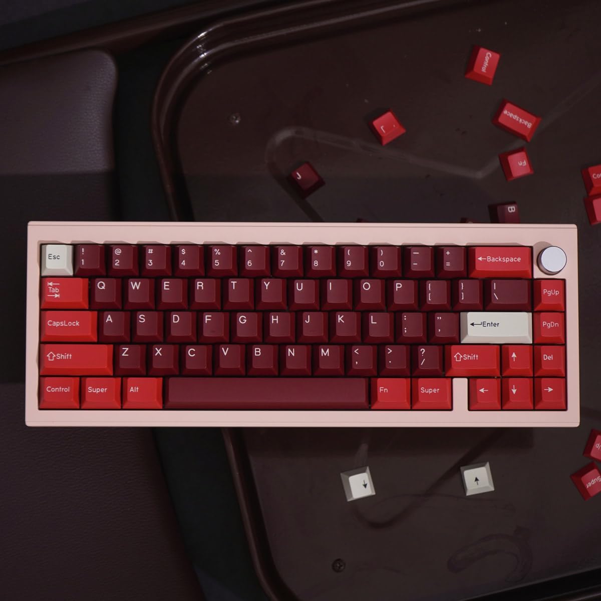 Tecsee PBT Custom Cherry Profile Mechanical Keyboard Keycaps Set