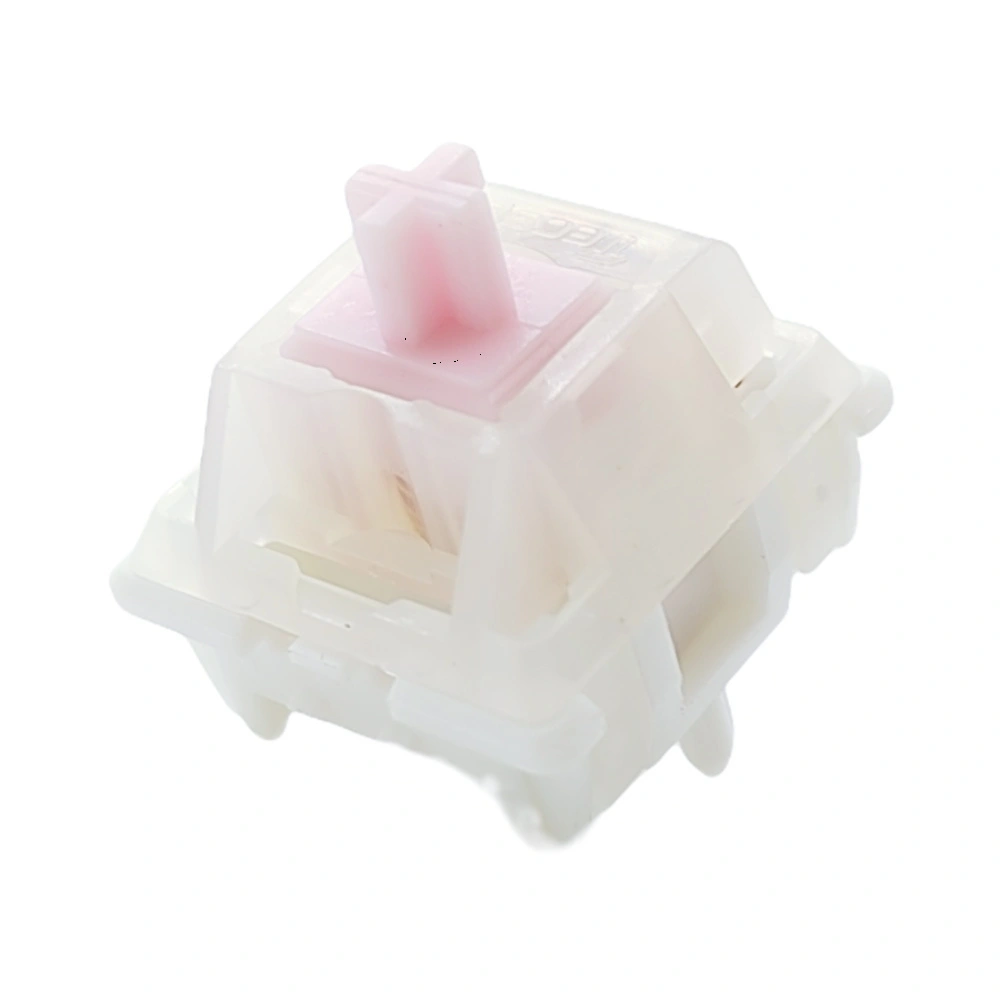 Tecsee Strawberry Ice UPE Lineær stamme Hvit Rosa Mekanisk tastaturbryter 1