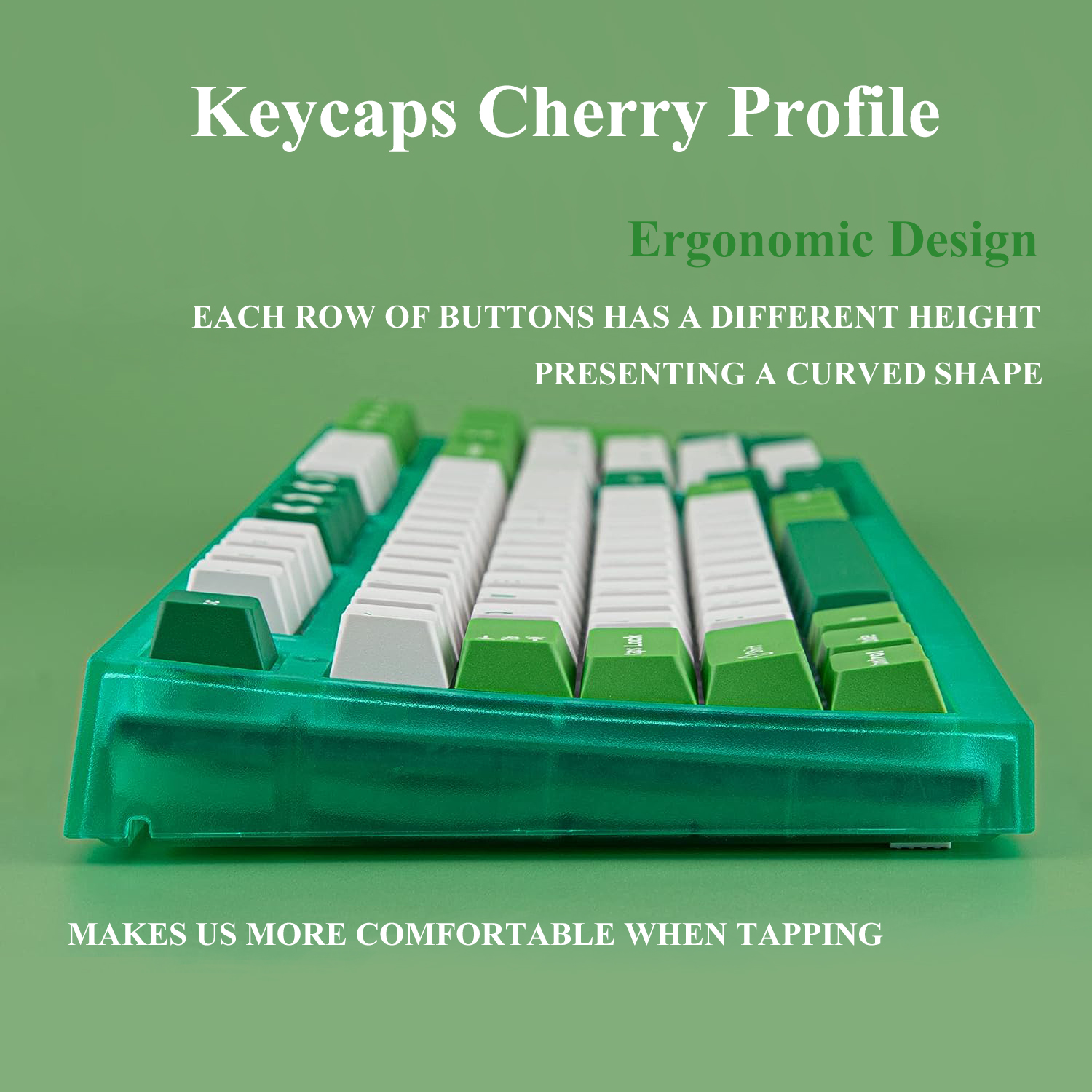 Tecsee PBT Custom Cherry Profile Mechanical Keyboard Keycaps Set image.