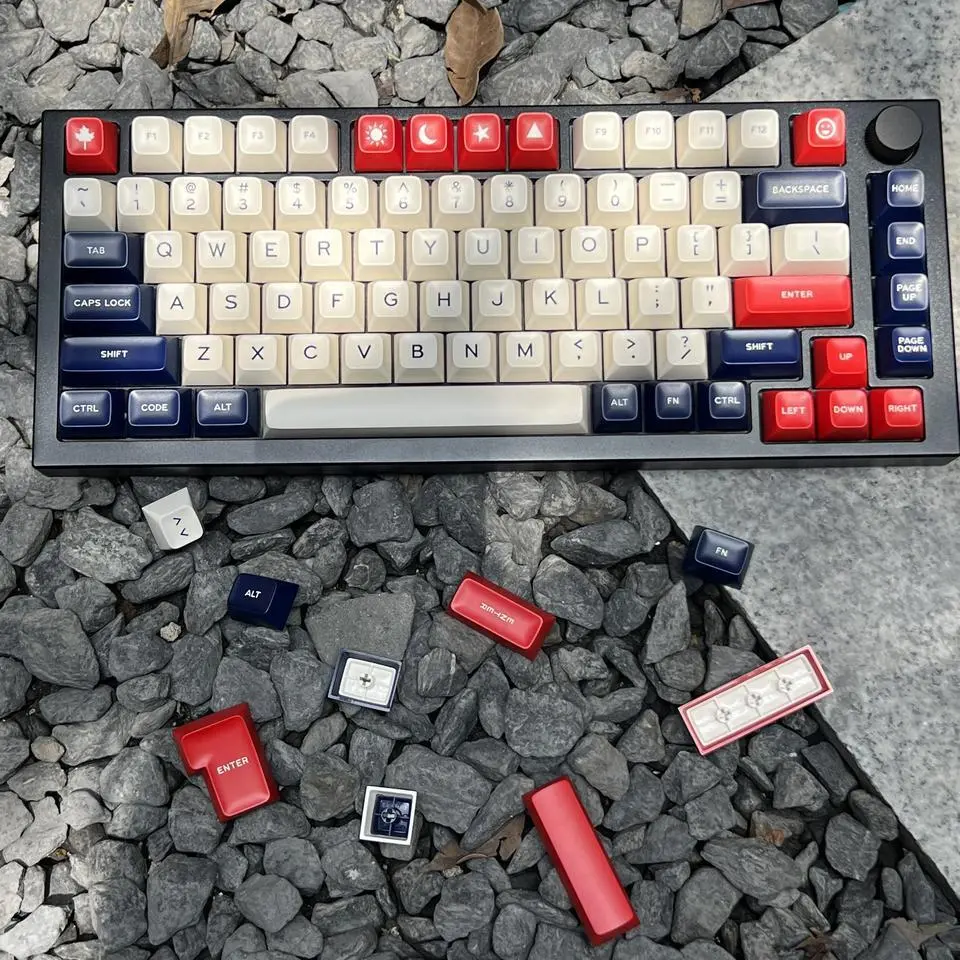 Tecsee Custom Retro SA Profiel Doubleshot Keycaps Set voor Game Office-toetsenborden 1