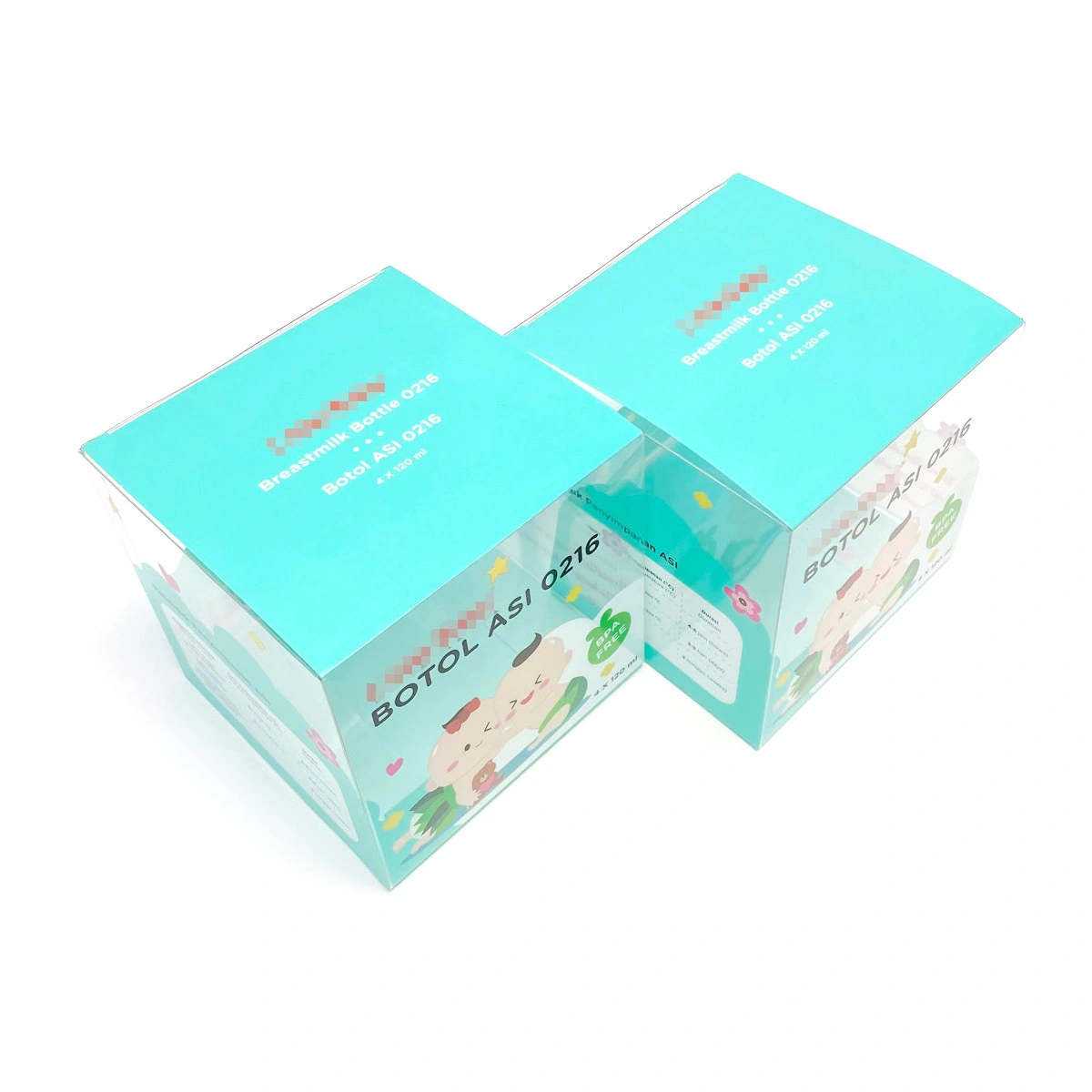 Impression et production de boîtes d'emballage en plastique pour produits pour bébés 1