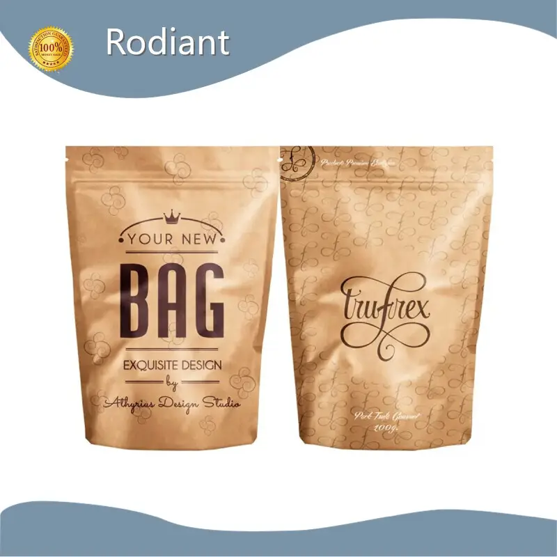 Standing Plastic Pouch 0.07(USD) for Products Packaging Rodiant 1