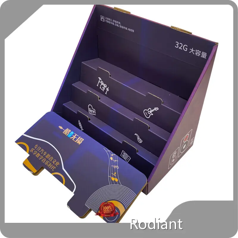Rodiant New Cardboard Shelf Display Supply for Retail Stores 1
