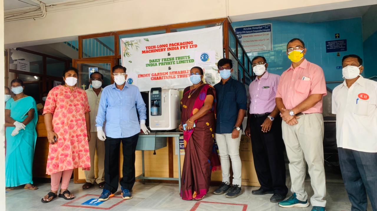 El destino juntos para derrotar la epidemia TECH-LONG dona generadores de oxígeno a la India 1