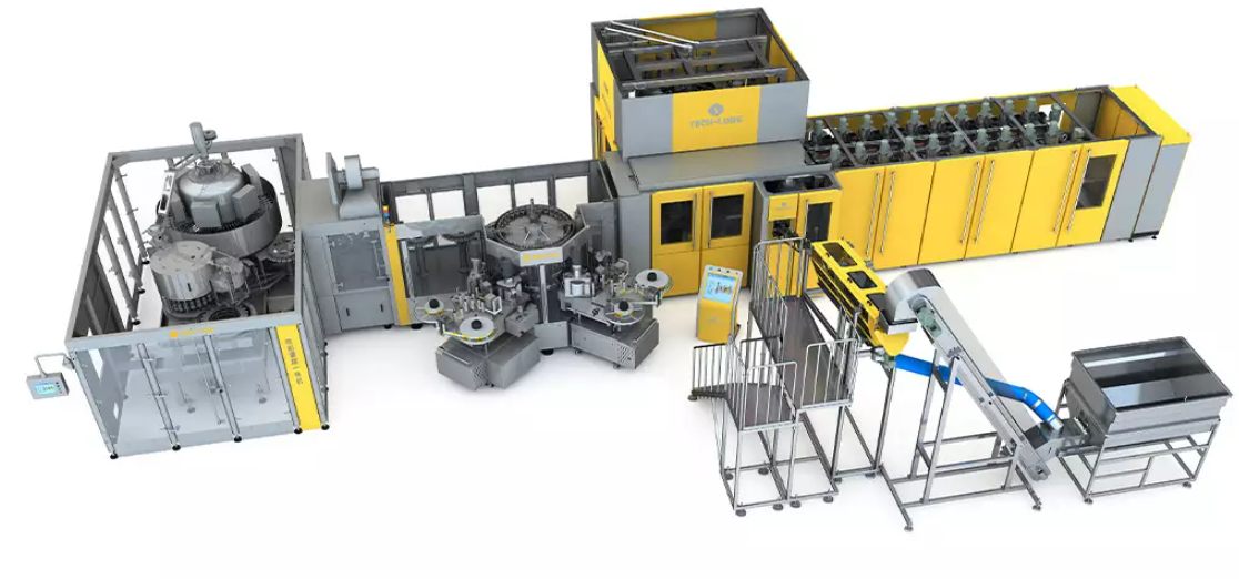 Introducción a la máquina monobloque BLFC para llenado de agua y refrescos