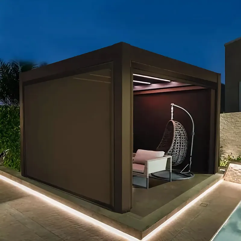 Hot Metal Pergola with Roof Wish Outdoor Brand 3