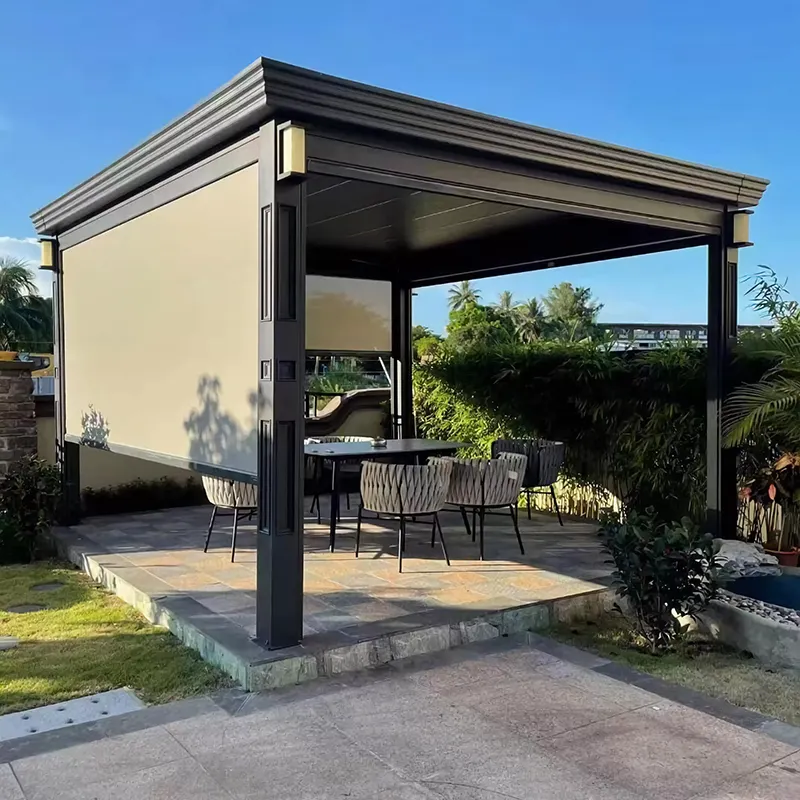 Hot Metal Pergola with Roof Wish Outdoor Brand 2