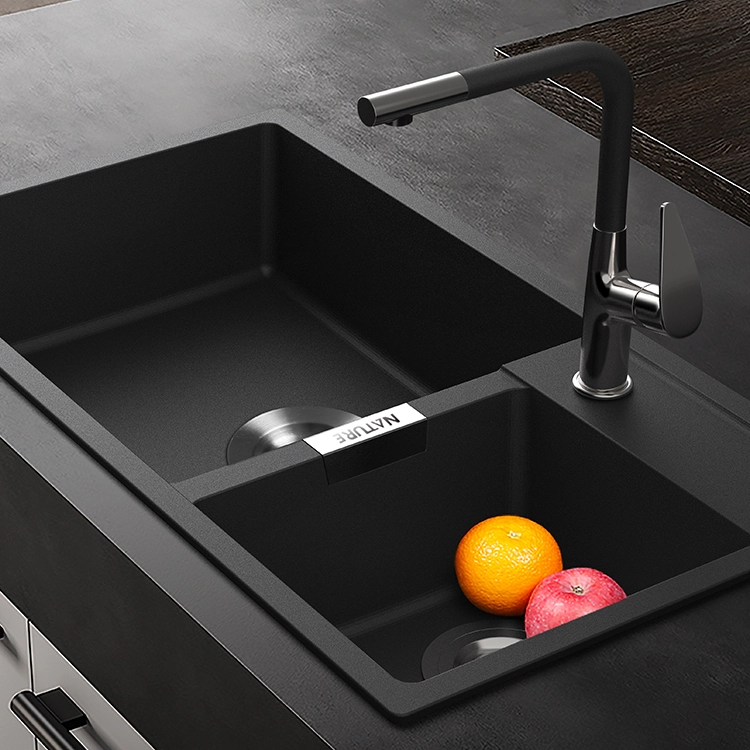 Naitron Poldseries Acrgranit® Two Bowls Topmount Kitchen sinks 1