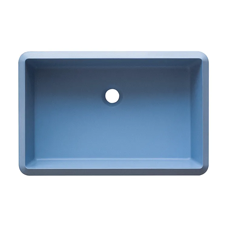 Solid Surface Wash Basin 585x 380 X 180(mm) Naitron Black/White/Oat/Sand/Red/Coffee/Beige/Alu Metallic/Terra/Silver/Greystone/Sky Blue 2