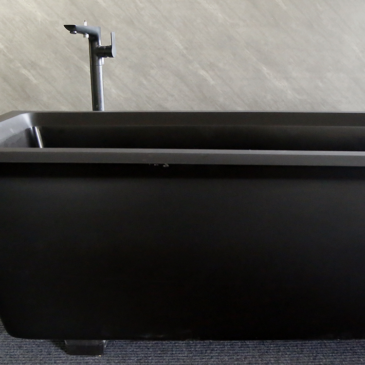 Naitron Acrgranit® Black Quartz Acrylic Bathtub 1