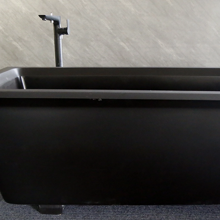 Naitron Acrgranit® Black Quartz Acrylic Bathtub 1
