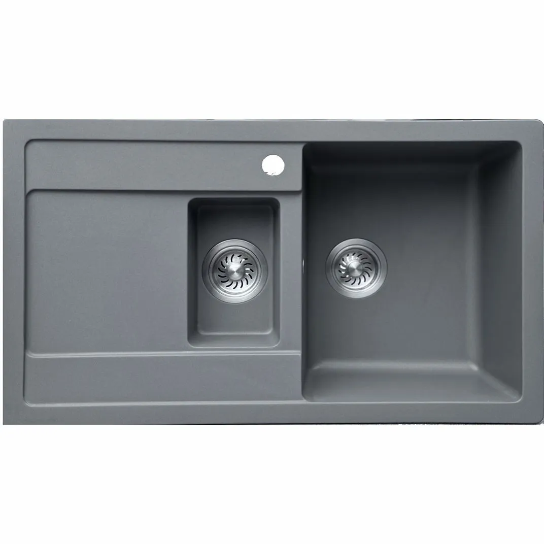 Naitron Poldseries Acrgranit® 1.5 Bowl Topmount Kitchen Sink 1