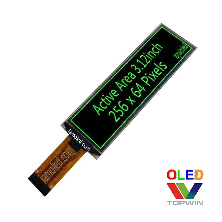 3.12inch vertical oled display panel white color 256x64 24 pin connecter type SSD1362 1