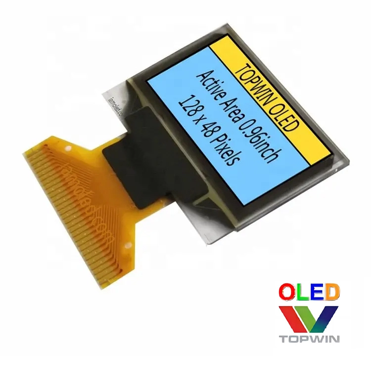 0.96inch oled display dual-color 128x64 white/blue soldering 30pin SSD1306 VG-2864KMBEG01 1