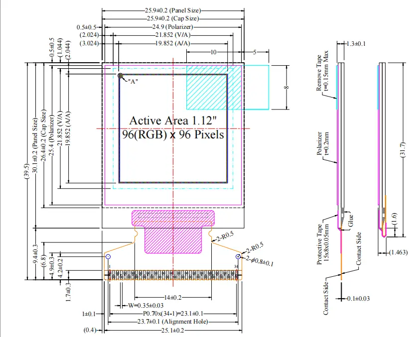 1.3 Inch Oled Display TOPWIN 5