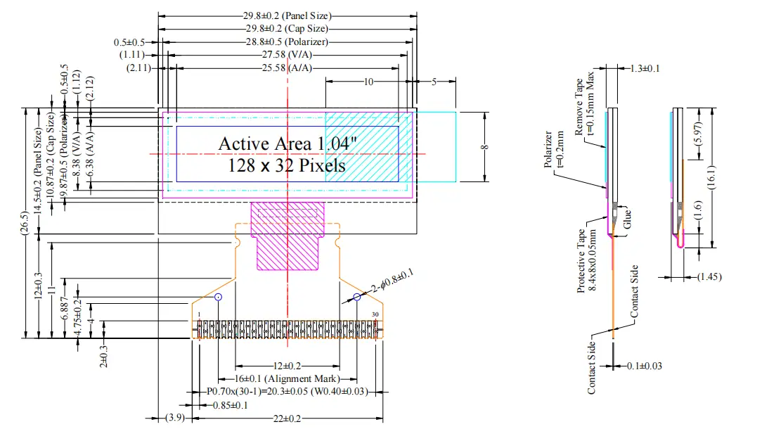 TOPWIN 1~1.4inch Monochrome Oled Display Supplier 3