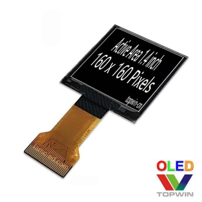 1.4inch square oled display panel 160x160 driver IC CH1120 1