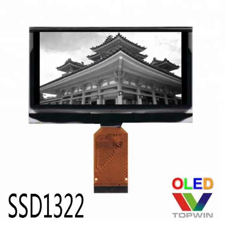 2.7-Inch OLED Display with 128x64 Resolution, SSD1322, Parallel/4-Wire ...