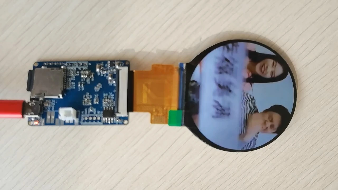 TOPWIN 0.99'' round tft display GC9107 1