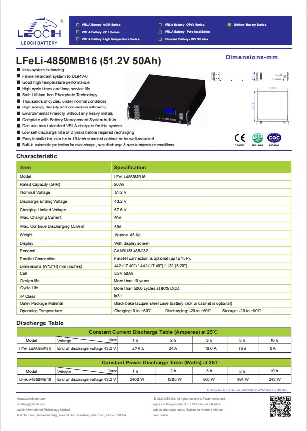 GuoYuan 12 Volt Lithium Iron Battery 45 Kg 2