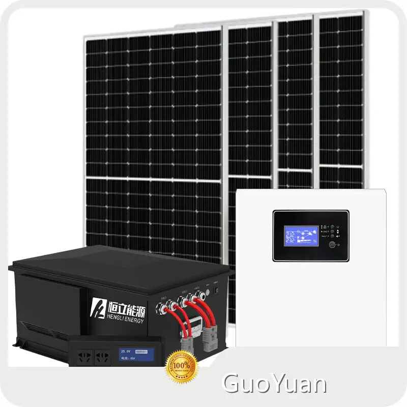 Off Grid Solar Inverter GuoYuanHybrid Solar System Home Roof Ground Solar Mounting System 1