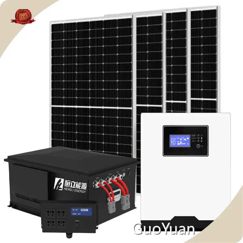 GuoYuan Low Cost Solar Inverter Brand Roof Mounting 3KW Manufacture 1