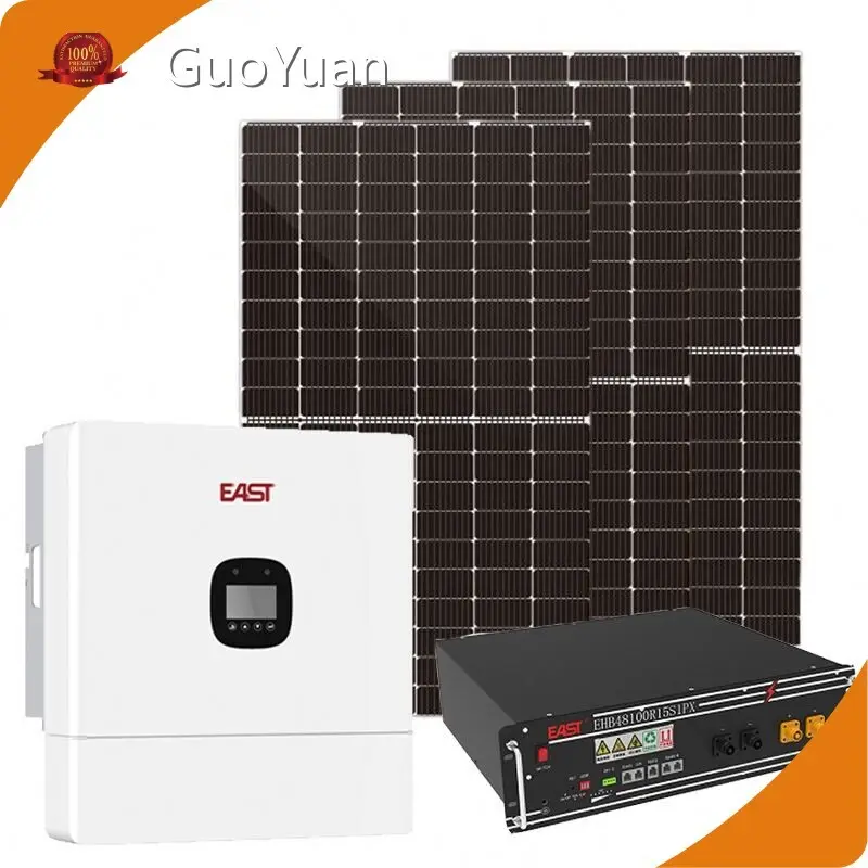 Solar Inverter Making EN-DHM-60L9-370-380W GuoYuan Company Hybrid Solar System 1